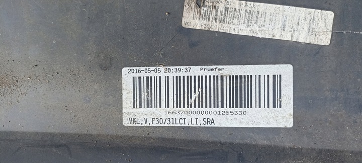 фото №9, Бампер перед переднее bmw 3 iii f30 f31 рестайлинг 15-17rok