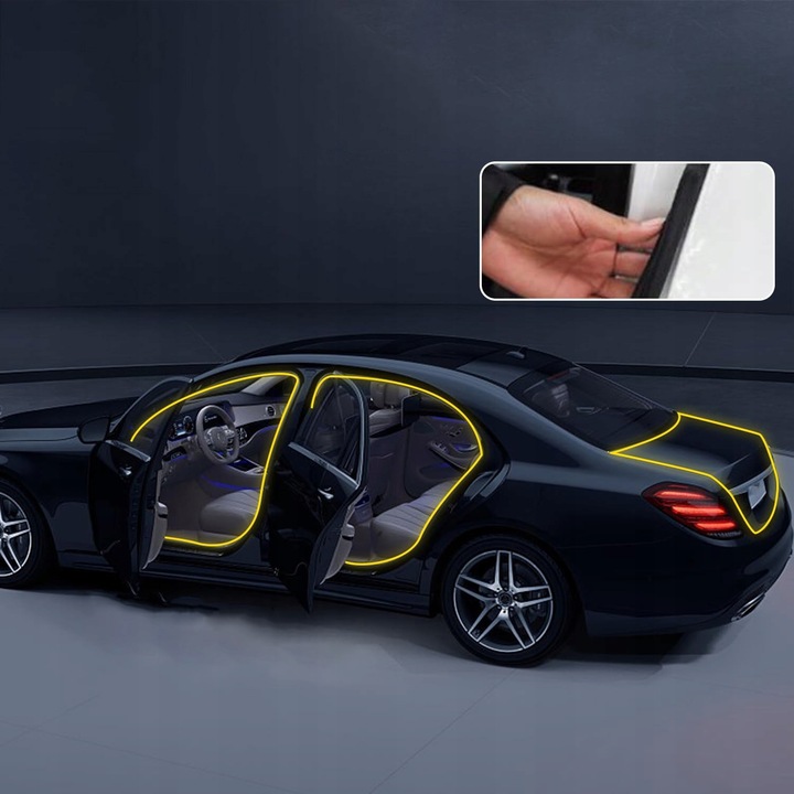 фото №3, Захист краю двері автомобільних прокладка стрічка samoprzylepna 6m