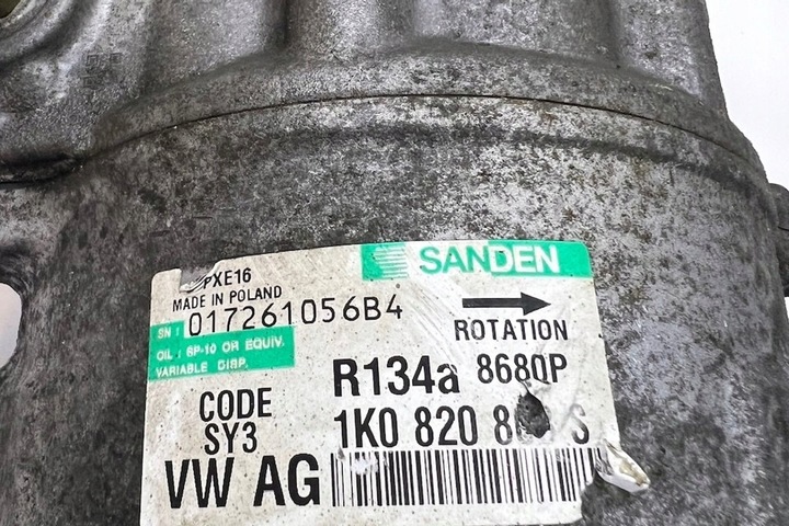 фото №6, Компресор кондиціонера vw golf v 1k1 1k0820803s 1.9l дизель 77kw 2004