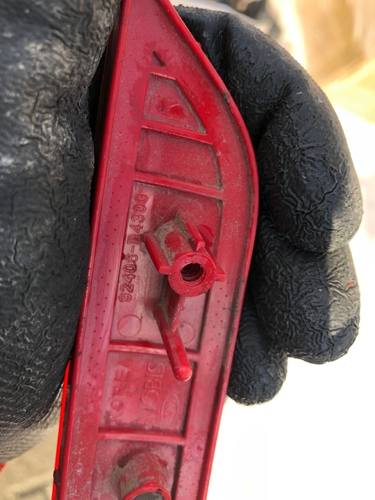 фото №3, Отражатель бампера зад правый kia optima iv