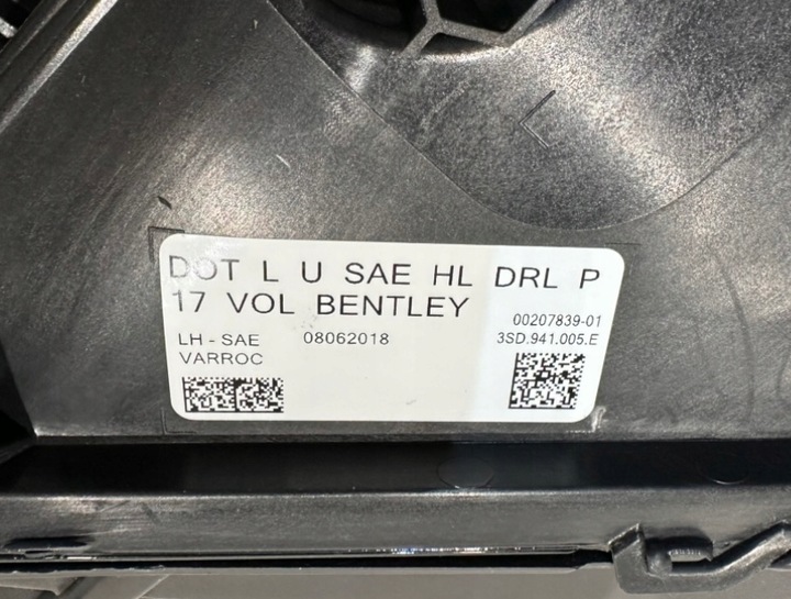 фото №8, Bentley continental gt gtc лампа фара lh 3sd941005e