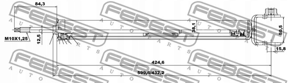 фото №3, 02650906r febest амортизатор задній nissan altima c