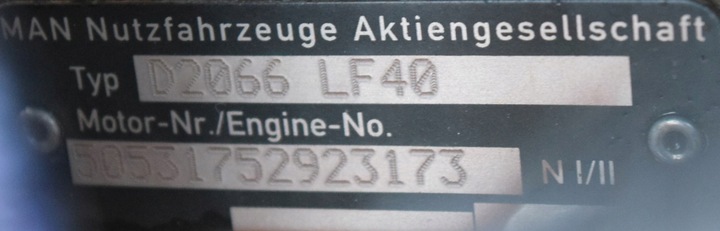 фото №9, Комплектний двигун man d2066 lf40 tgx tga tgs євро 5