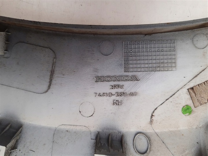 фото №7, Планка крыло правый зад honda civic x 10 тип r