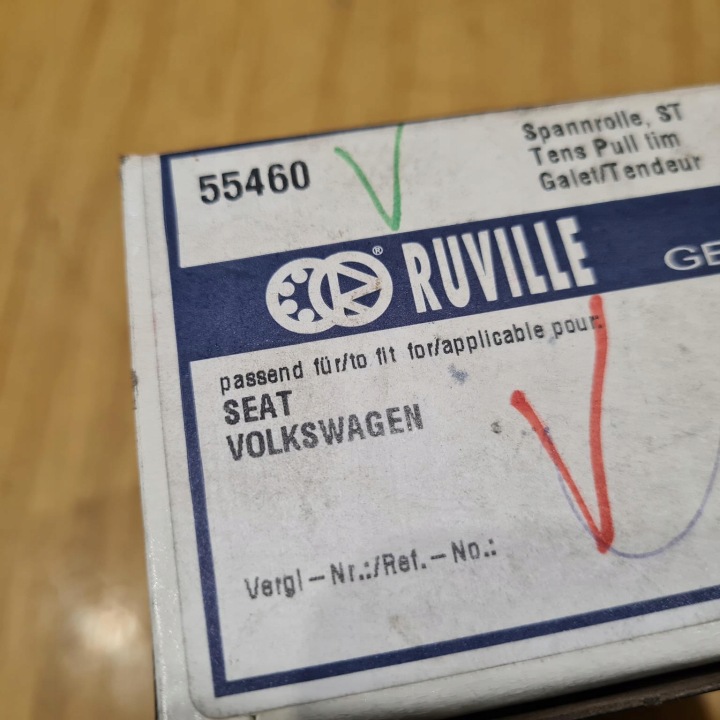 фото №6, Vw bora golf iv polo lupo ролик натяжная лента грм ruville 55460