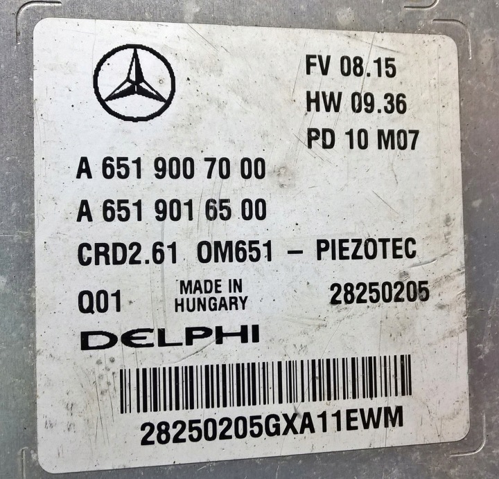 фото №10, Mercedes блок керування двигуном (ебу, комп'ютер двигуна) m651 oem номер a6519007000 a6519016500
