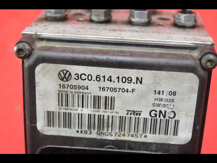 фото №8, Насос abs 3c0614109n vw passat b6 2.0 tdi 140 km 05-10