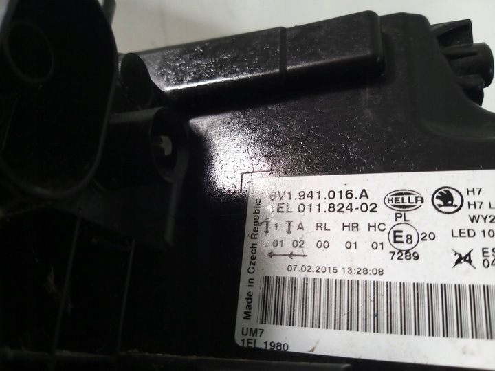 фото №7, Skoda fabia iii 6v лампа правые перед передняя линза 6v1941016a