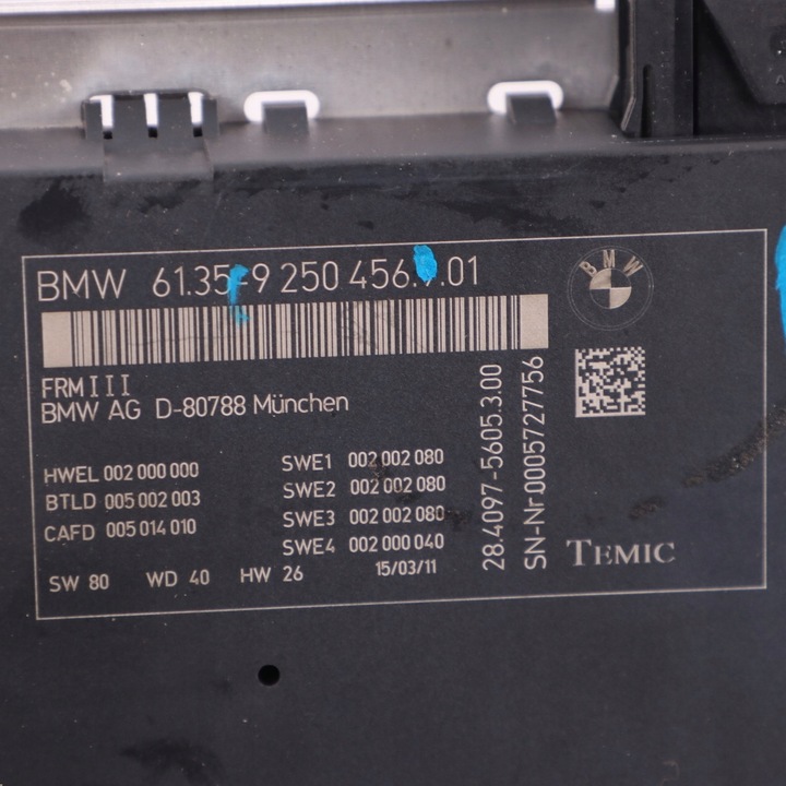 фото №12, Bmw f12 модуль блок керування footwell світла frm3 9250456