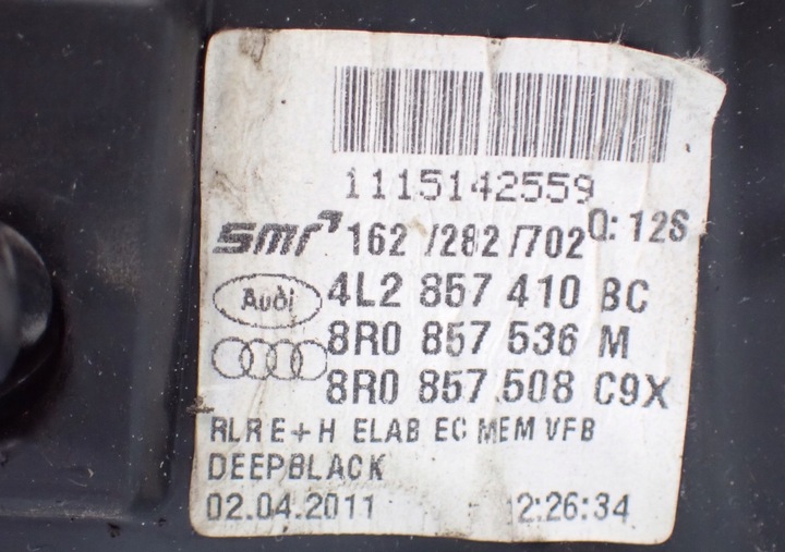 фото №14, Дзеркало праві lc9x audi q7 4l 4l2857410bc