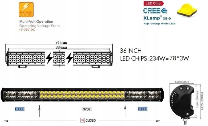 фото №8, Фара робочий afterpartz d4 led 234w - outlet сама фара !