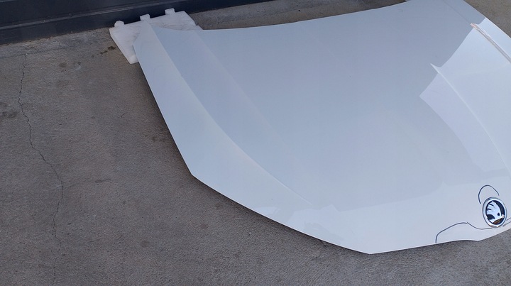 фото №9, Skoda octavia iv 4 капот крышка двигателя белая