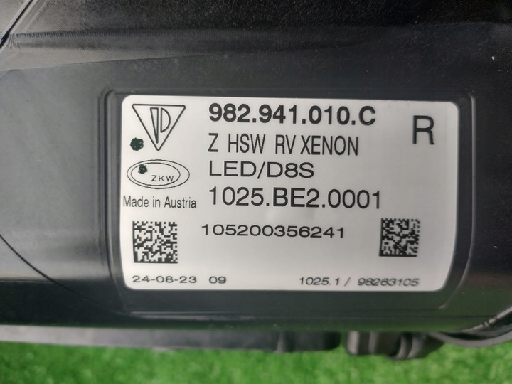 фото №12, Лампа левая правая porsche cayman boxster 982941009c 982941010c комплект новая