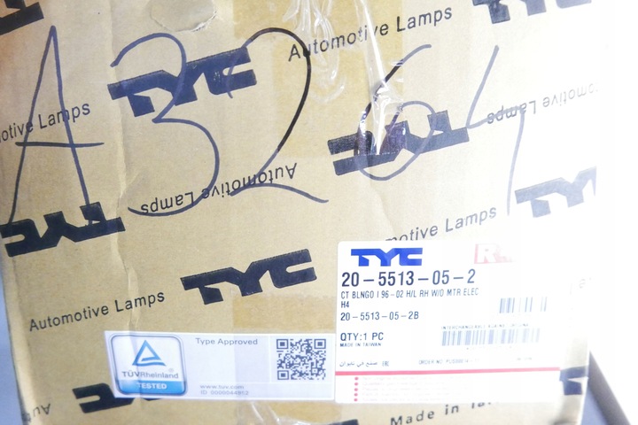 фото №4, Tyc фара citroen berlingo 97-09/02 h4