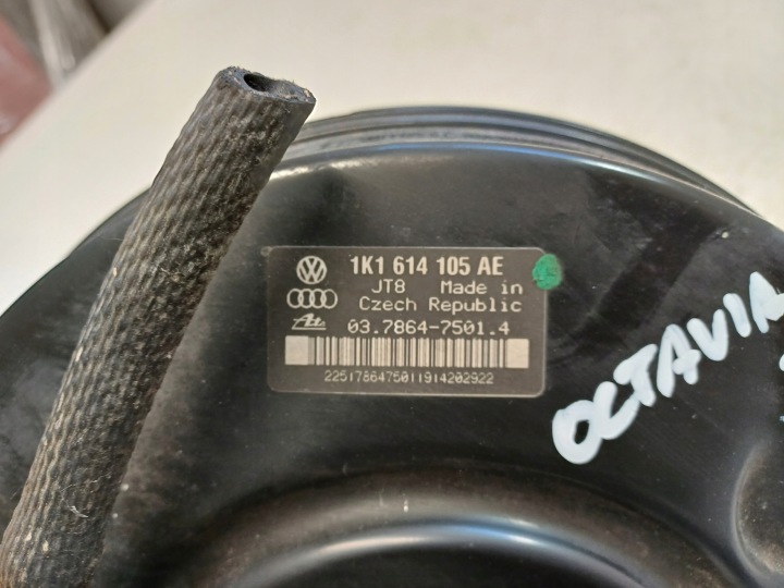 фото №6, Skoda octavia 2 ii 04- 1.9tdi вакуумный усилитель тормозов с главным  1k1614105ae
