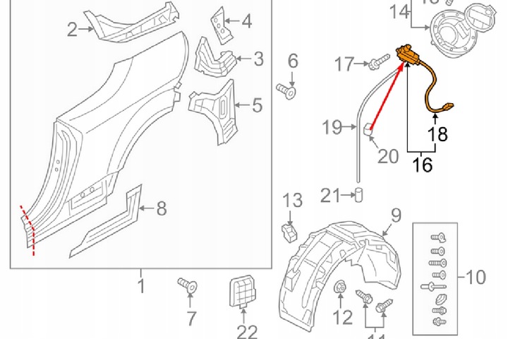 фото №8, Амортизатор двигателя блокировка крышки заливка топлива audi q3 8u 8s0862153a новый ory
