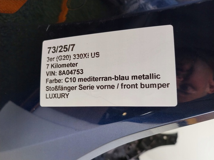 фото №7, Бампер перед bmw g20 жалюзи решётка радиатора решётка pdc люкс line mediterran c10