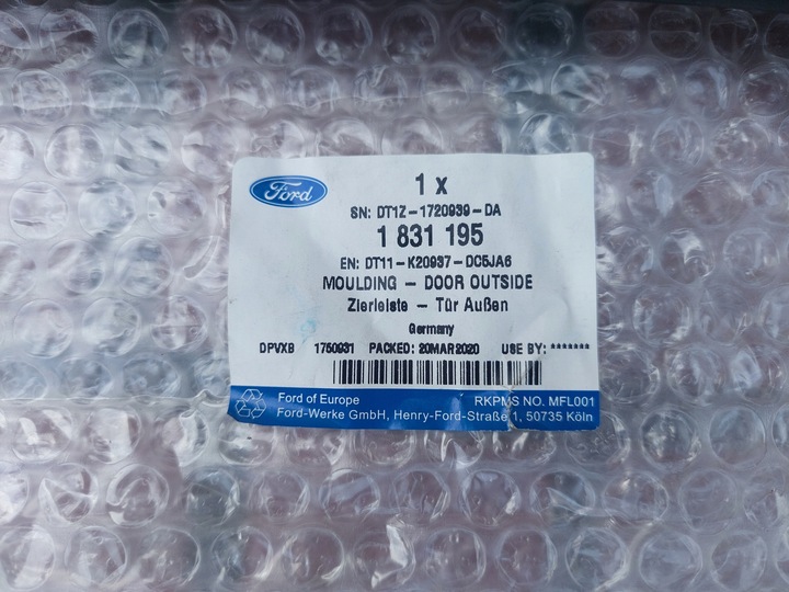 фото №3, Ford transit tourneo connect 13- планка захист двері зад ліва