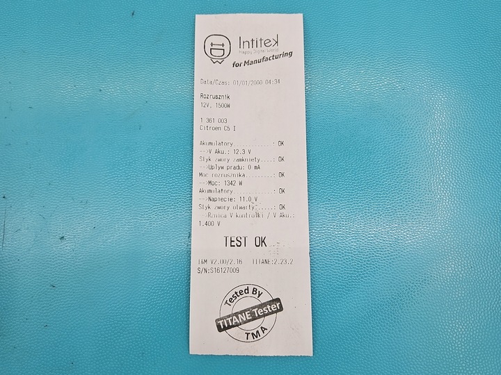 фото №6, Тест стартер citroen c5 i 1.8 16v