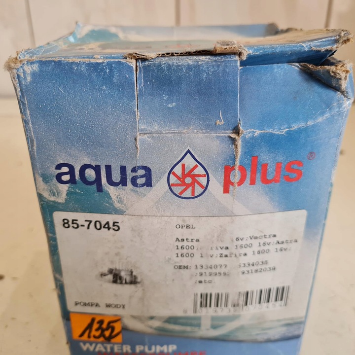 фото №8, Opel astra g vectra b c zafira a b 1.4 1.6 16v насос води 85-7045