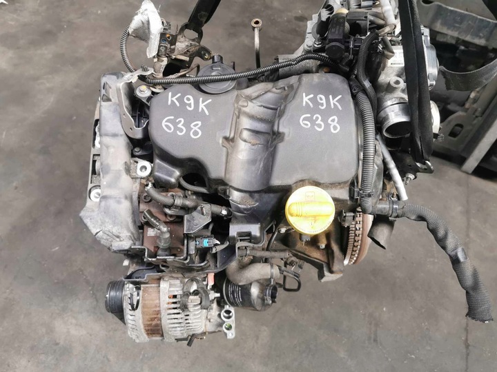 фото №9, Двигатель комплектный clio iv/scenic iii рестайлинг 1.5 dci 90km k9k638