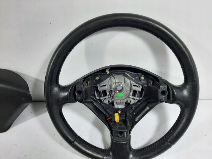 фото №9, Peugeot 307 sw 04r руль кожа трёхспицевый подушка 96345023zr
