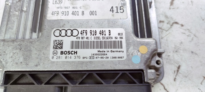 фото №7, Компьютер блок управления двигателя audi 3.0 tdi 4f9910401b 4f0907401c