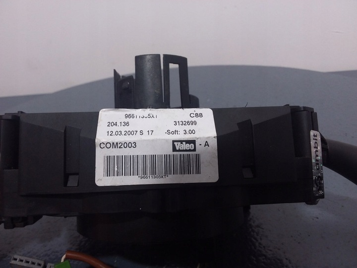 фото №7, Citroen c5 ii перемикач комбінований підкермові важелі стрічка 96611305xt