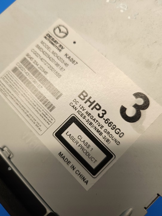 фото №5, Магнітола зчитувач програвач cd mazda 3 iii 13-19. bm bn