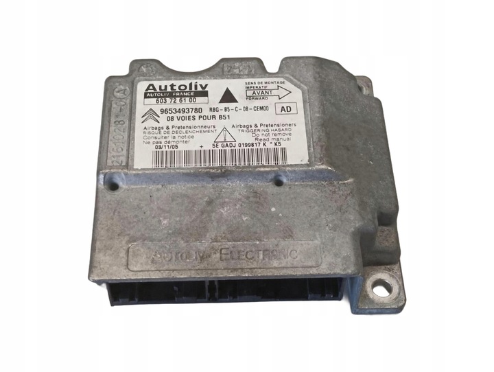 фото №1, Модуль подушка безпеки citroen c4 i picasso 9653493780