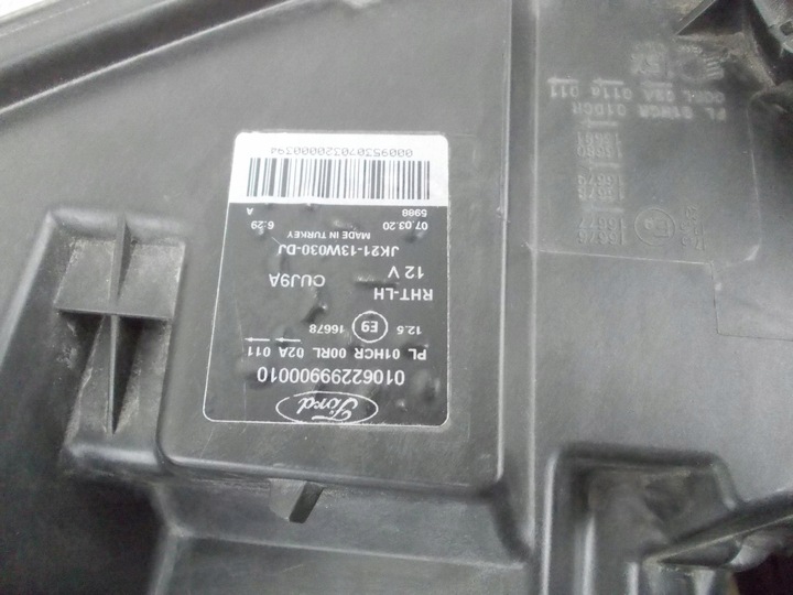 фото №15, Фара лампа ліва ford transit custom рестайлінг led jk21-13w030-dj європа