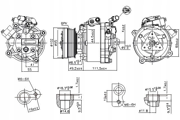 фото №2, Компресор кондиціонера citroen c-crosser c-crosser enterprise