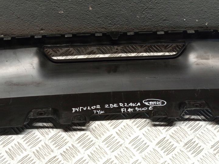 фото №15, Fiat оригинальный номер 735714171 500e планка диффузор накладка бампера заднего зад