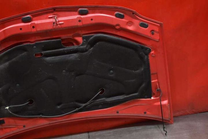 фото №15, Капот крышка двигателя красная dacia logan mcv 1 i рестайлинг 07-12