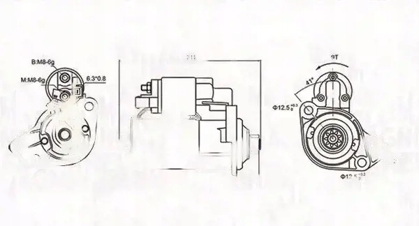 фото №1, Стартер 063721062010 магніт marelli