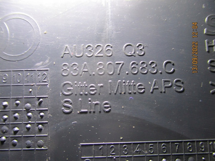 фото №9, Решітка бампера середня нижня audi q3 83a807683c