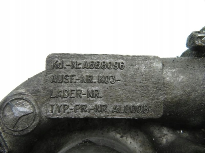 фото №6, Турбонагнітач mercedes w168 1.7 cdi a6680960499