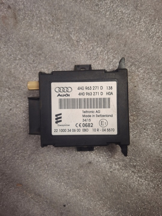 фото №1, Audi q7 4m блок керування модуль вебасто 4h0963271d