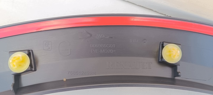 фото №10, 768512492r renault scenic iii xmod молдинг ліва крила передньої нова oem номер