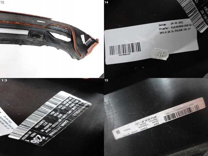 фото №13, Audi q3 ii f3 83a s-line phev suv 18- бампер + спойлер дифузор зад