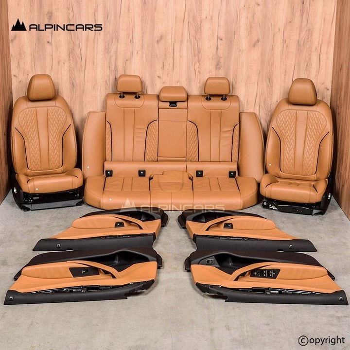 фото №12, Bmw g31 оббивка сидіння засіб individual caramel