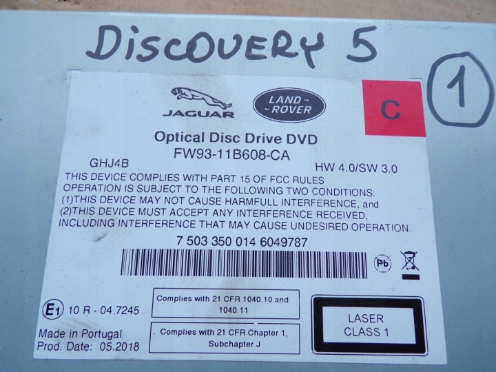 фото №7, Зчитувач dvd fw93-11b608-ca discovery v