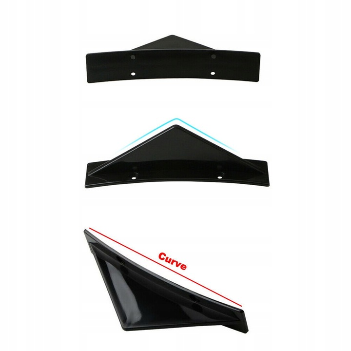 фото №8, 4pcs модернізація currency car rear бампер спойлер