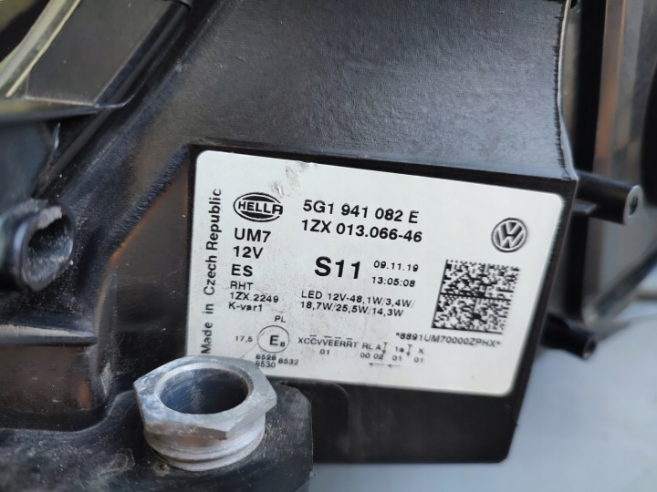 фото №8, Vw golf vii 7 gti рестайлінг фара повний led 5g1941082e гарна org права