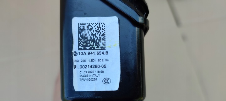 фото №11, Vw id3 id.3 id 3 led решётка радиатора бампера лампы l+r оригинал идеальное состояние