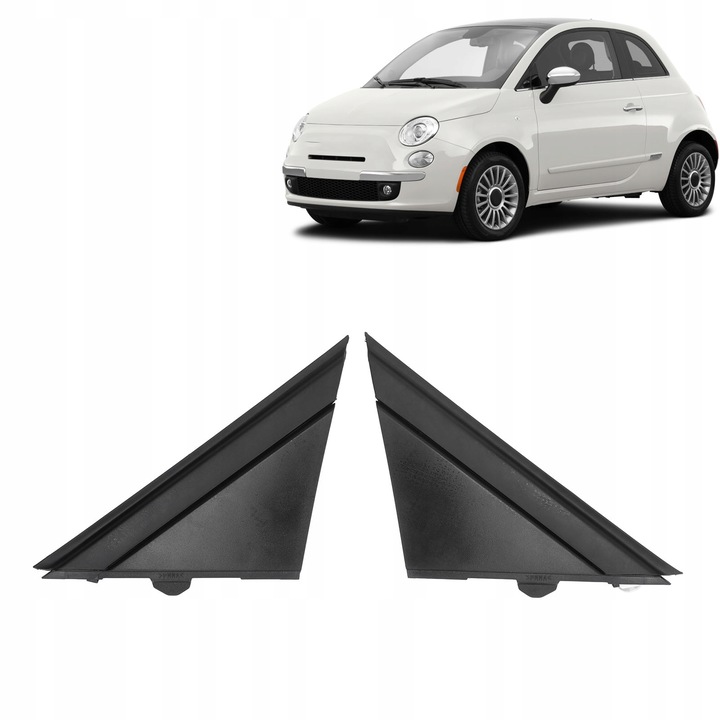 фото №15, 2szt fiat 500 захист прапора na дзеркало