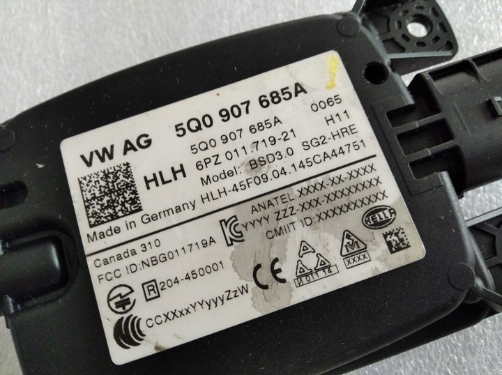 фото №9, Vw jetta golf sharan радар зад 5q0907685a