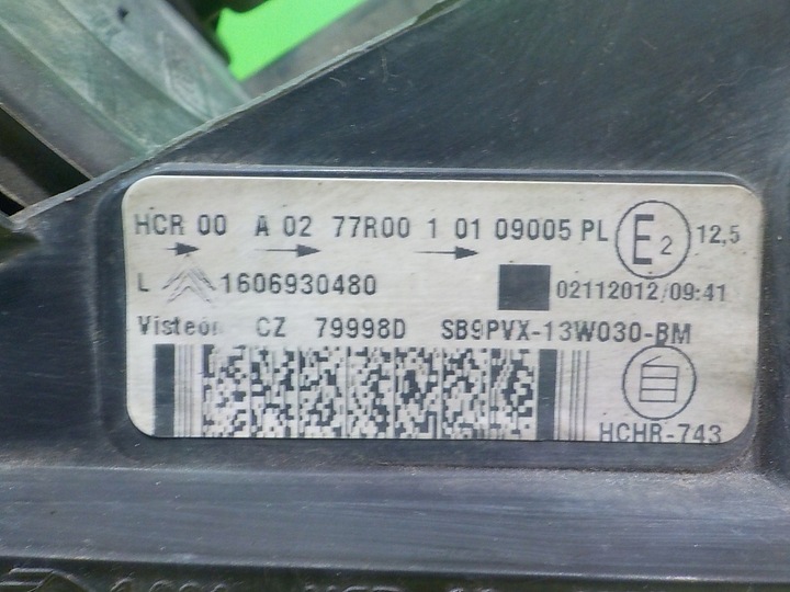 фото №6, Citroen c3 ii 1.4 b 10r hb 5d лампа ліва перед 1606930480