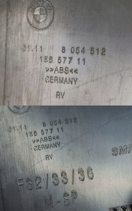 фото №8, Bmw 4 f32 f33 f36 ковзун кріплення галоген правий перед 51118054512