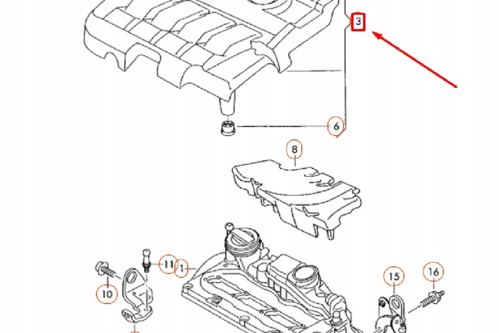 фото №9, Vw beetle a5 кришка колектора впускний двигуна '' 'tdi' нова оригінальна
